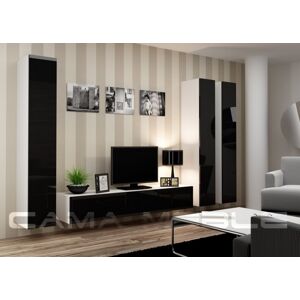 Obývací stěna CAMA VIGO 1 Barva: bílá/černá