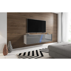 VIVALDI Televizní stolek Slant 160 šedý/bílý